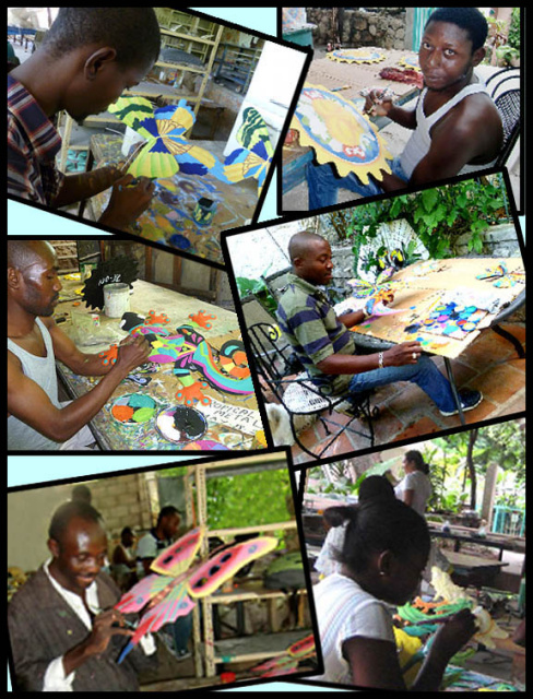 Haitian artists - Painted metal tropical wall hangings - Tropic Accents