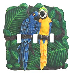 Parrot metal switchplate