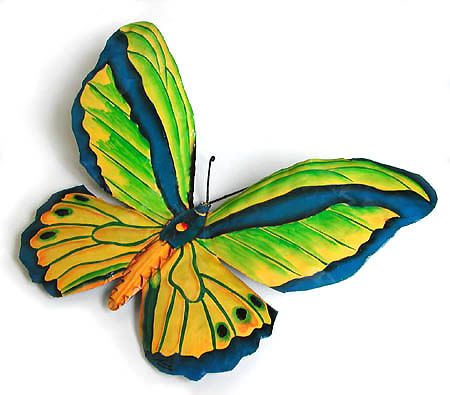 Bright Green & Blue Butterfly Wall Decor - 8