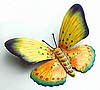 Painted Metal Butterfly Outdoor Wall Decor - Home Decor - 9"