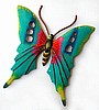 Butterfly Butterfly Wall Art - Painted Metal Wall Hanging - 21" 