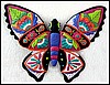 Butterfly Wall Art, Outdoor Garden Decor, Painted Metal Butterfly Wall Hanging, Haitian Metal Art - 