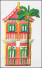 Painted Metal Switch Plate Cover - Tropical Gingerbread House Switchplate